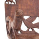Set of 4 carved armchairs, 1950