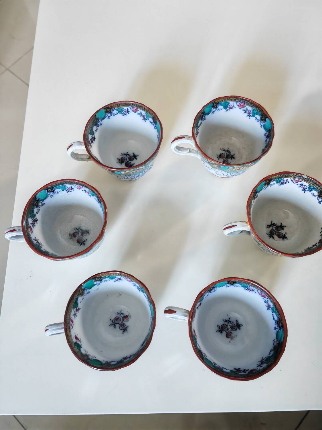 6 Canton Boch Frères cups