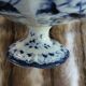 2 antique compotiers in Creil and Montereau ironstone.