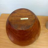 Large vintage teak bowl