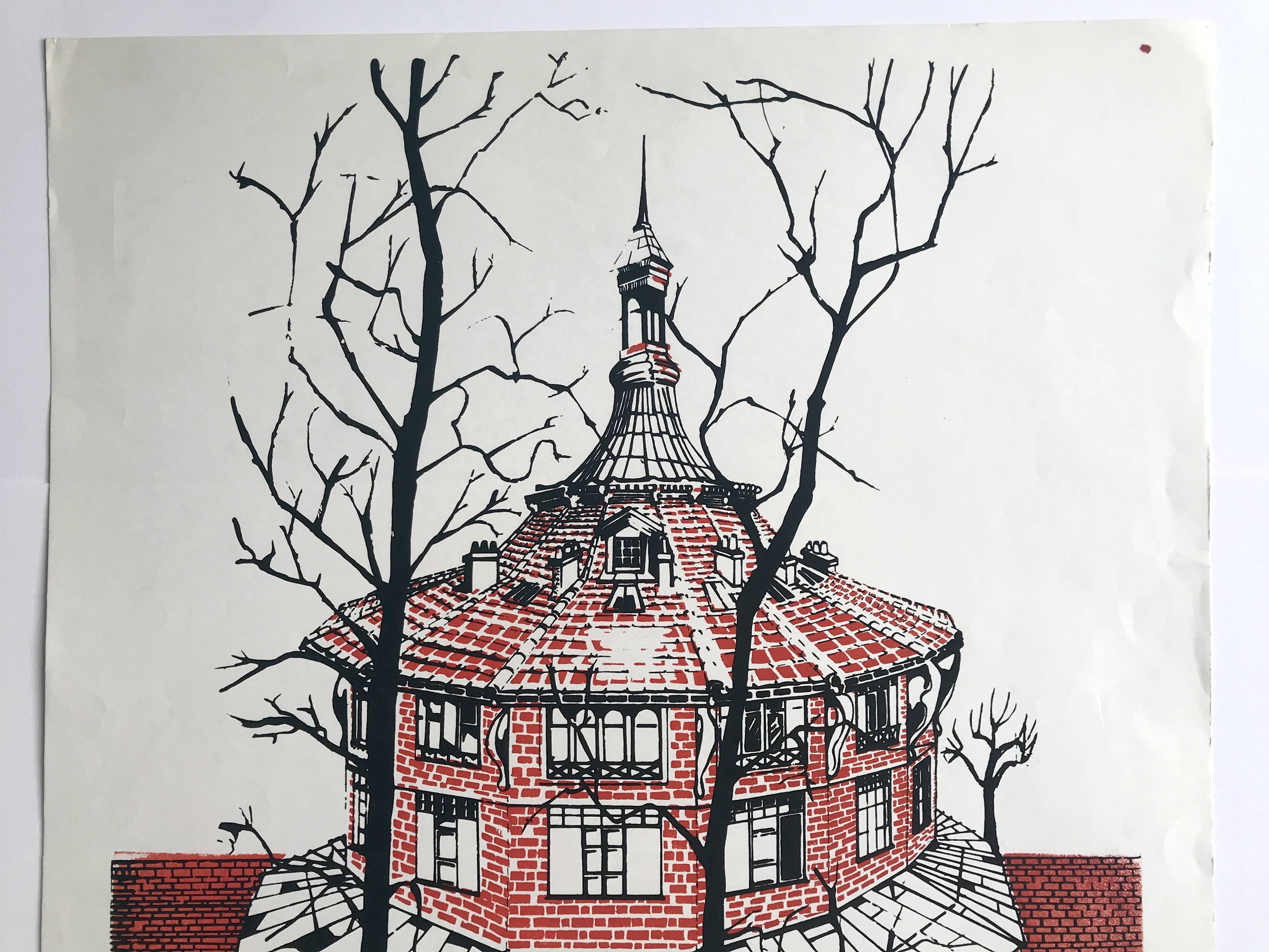 So that the Hive remains a City of Artists, 1970s. Original duotone poster