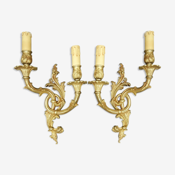 Paire d'appliques style Rocaille, Rococo