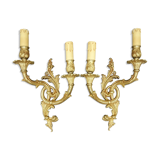 Paire d'appliques style Rocaille, Rococo