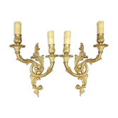 Paire d'appliques style Rocaille, Rococo