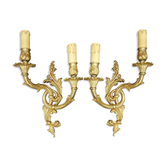 Paire d'appliques style Rocaille, Rococo