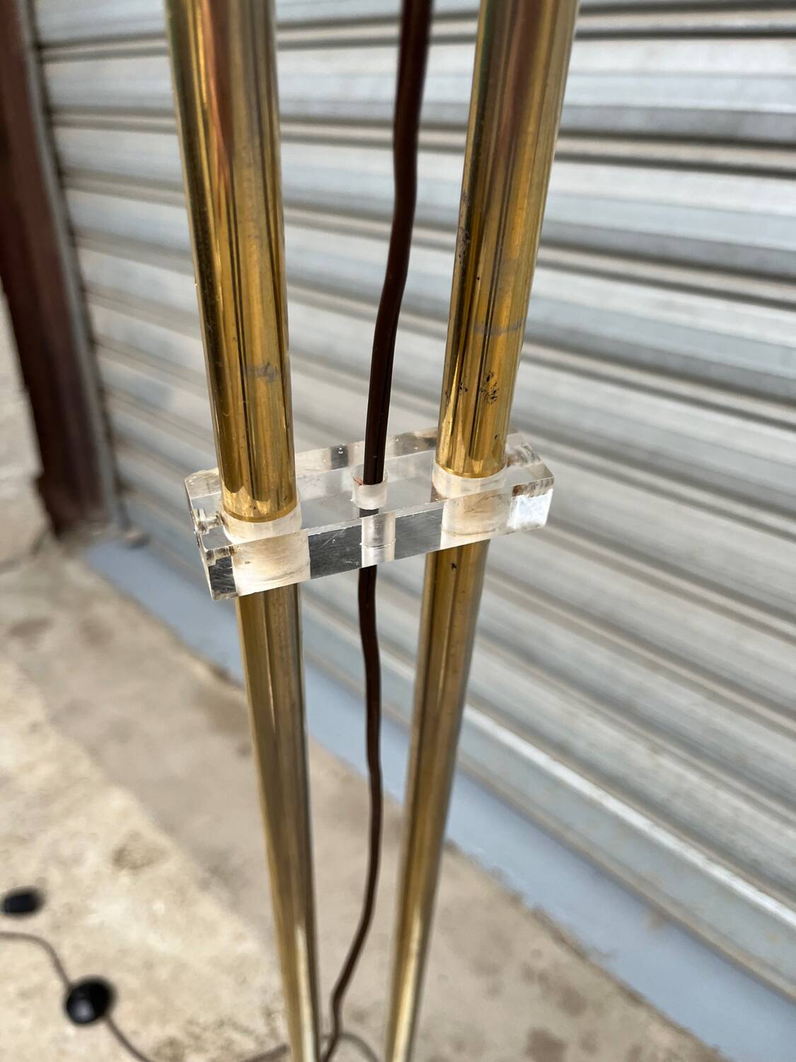 Lampadaire arc pied marbre année 70/80