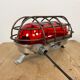 Industrial Cast Aluminium Wall Light with Red Glass from EOW, 1970s