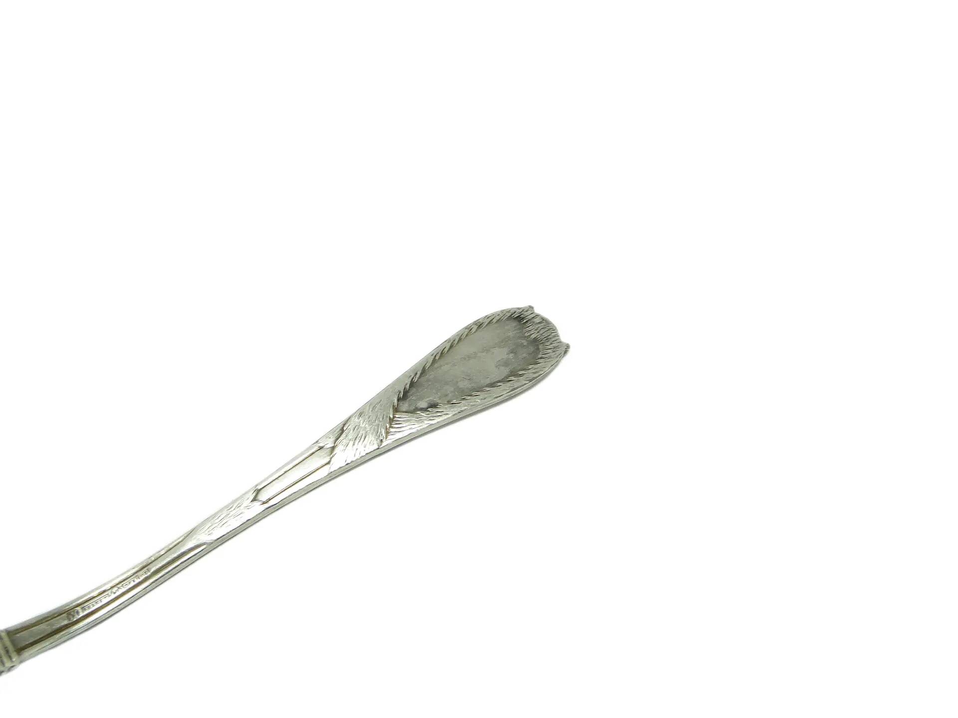 Cuillère à soupe égyptienne, Art Déco, en laiton argenté, Fraget, Pologne, années 1920.