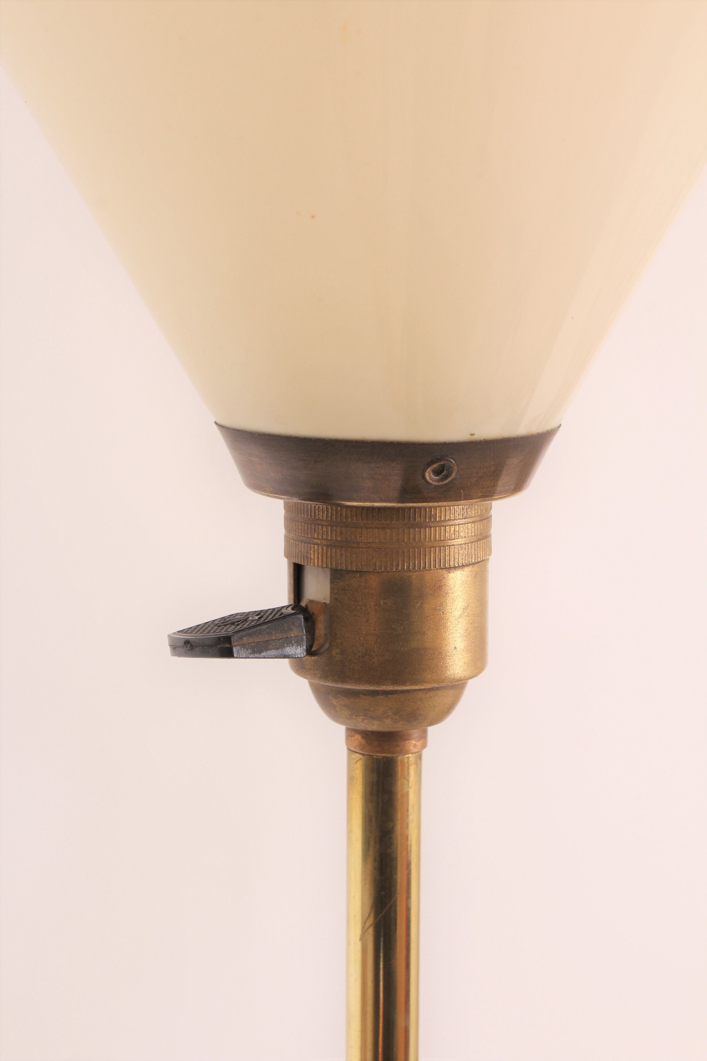 Brass tripod floor lamp Maison Jansen