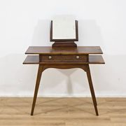 Coiffeuse en bois massif Art Déco - années 1930