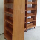 Vintage wooden modular bookcase