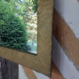 Golden wrought iron mirror