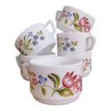 Set of 6 vintage Arcopal coffee cups