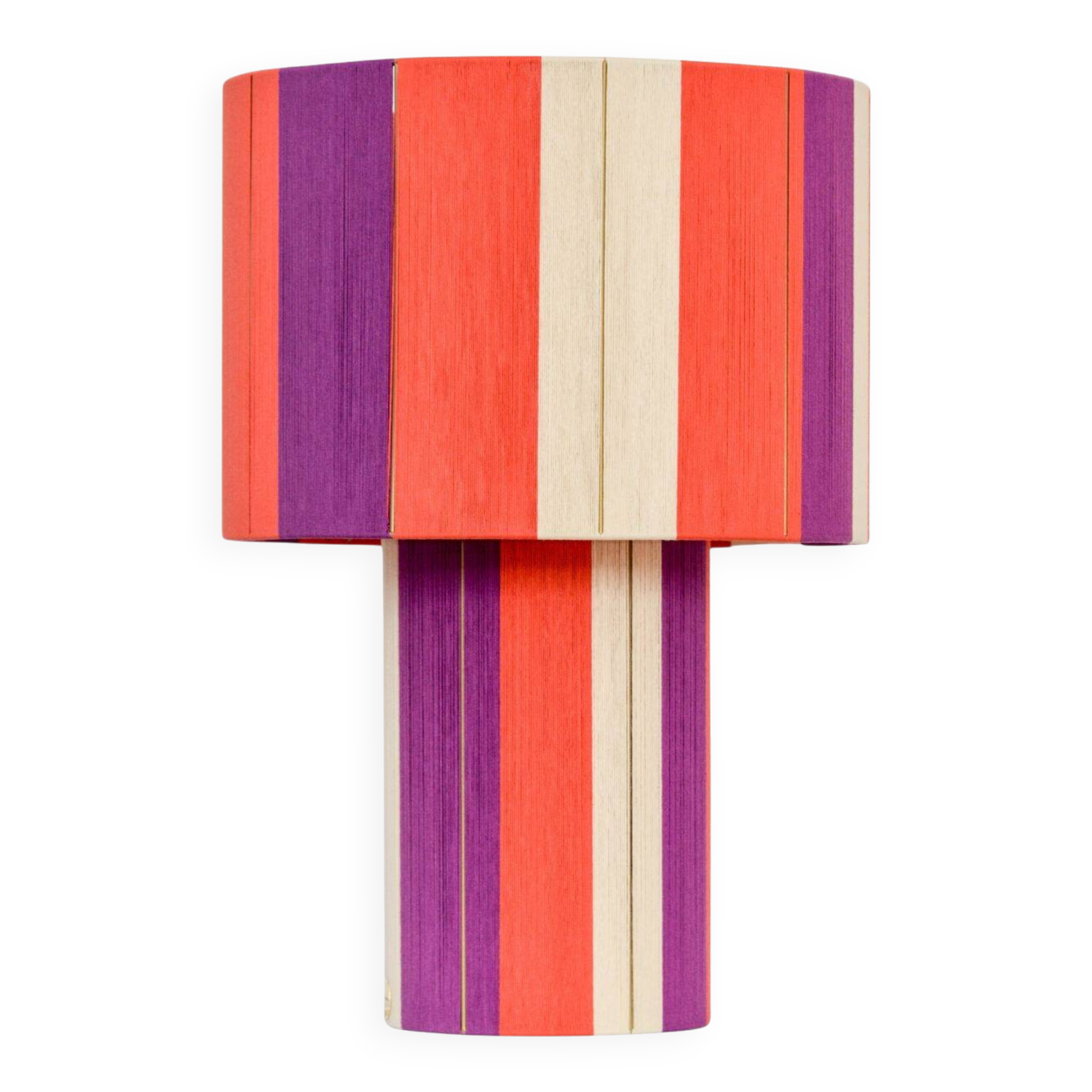 Large table lamp the Elegant coral plum