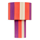 Large table lamp the Elegant coral plum