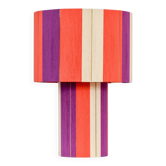 Grande lampe à poser l'Elégante prune corail