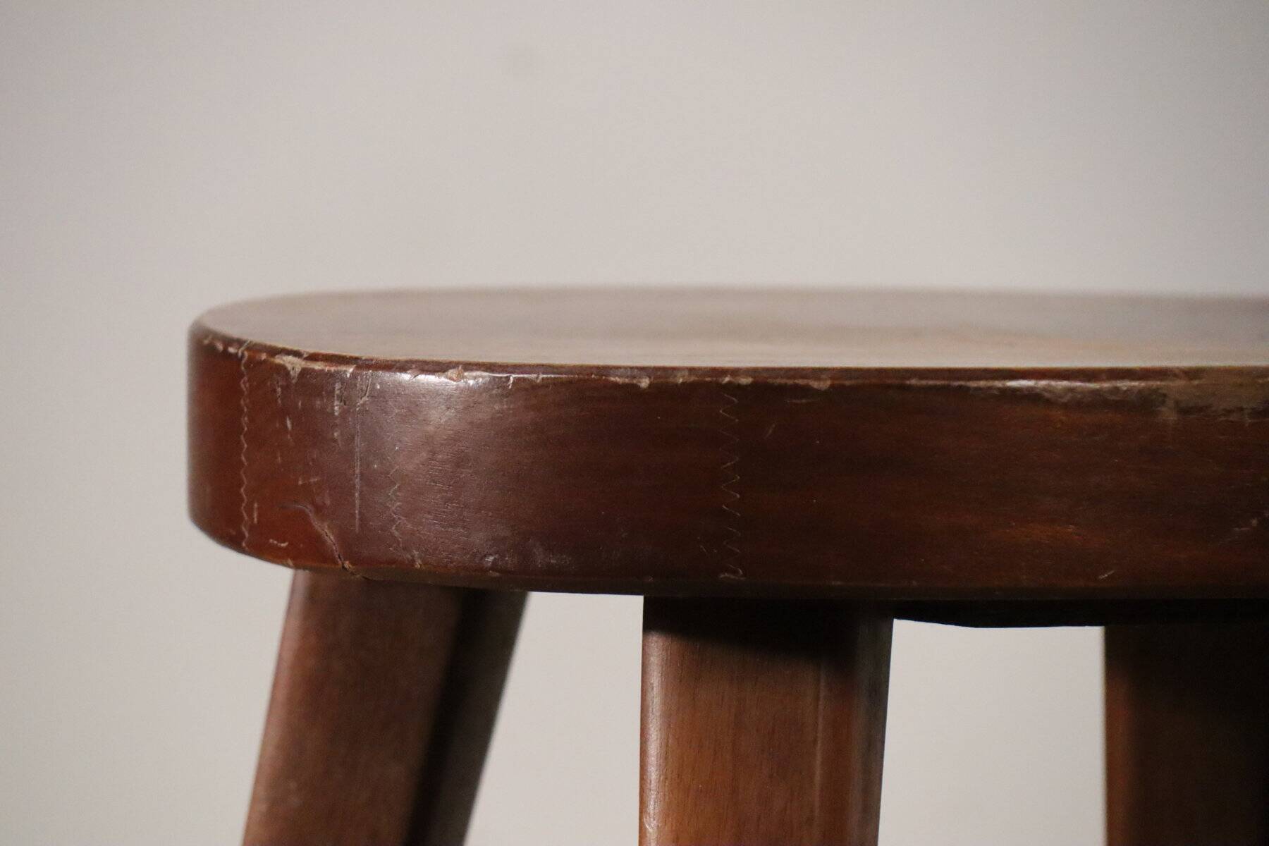 Chaise en acajou par Christian Durupt - Méribel - 1960