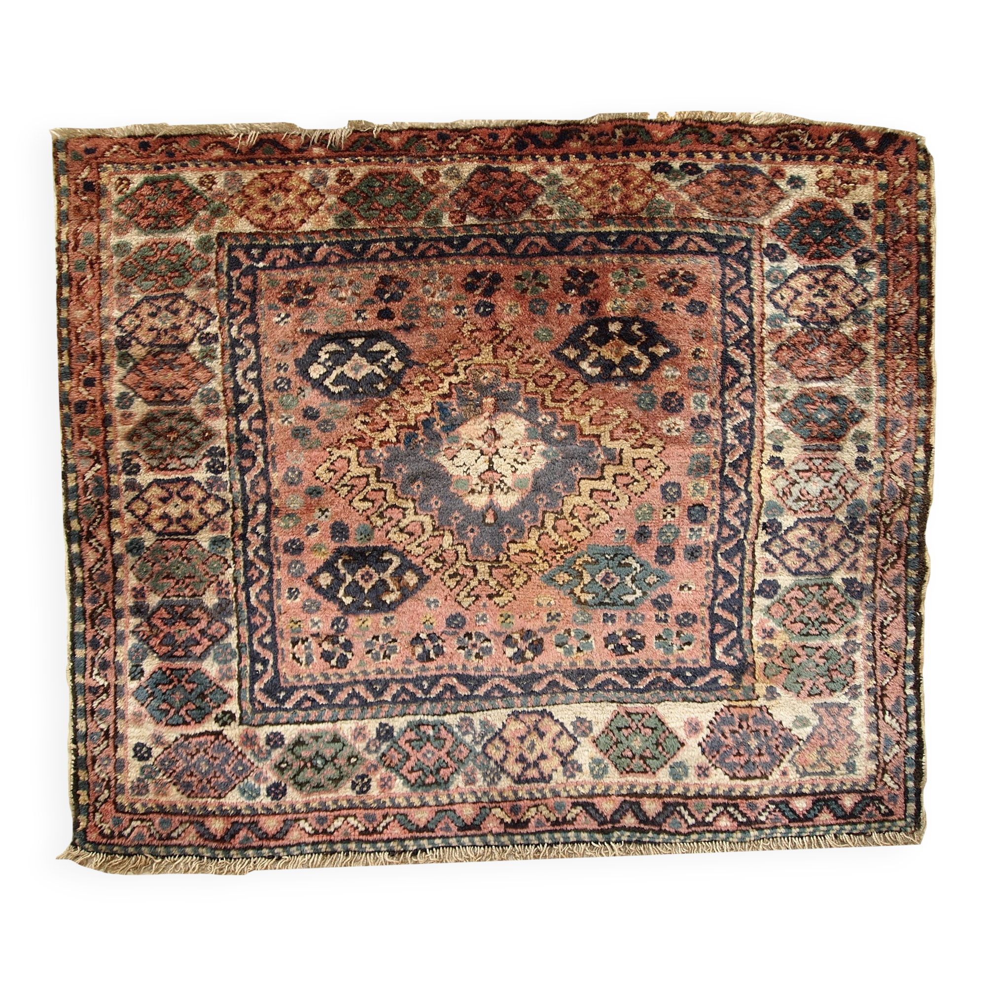 Sac Ancien Kurde Persan Fait Main – Années 1930 – 79 cm x 95 cm