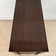 Giuseppe Pagano Pogatschnig Italian Dark Wood Desk for Gino Maggioni, 1940s