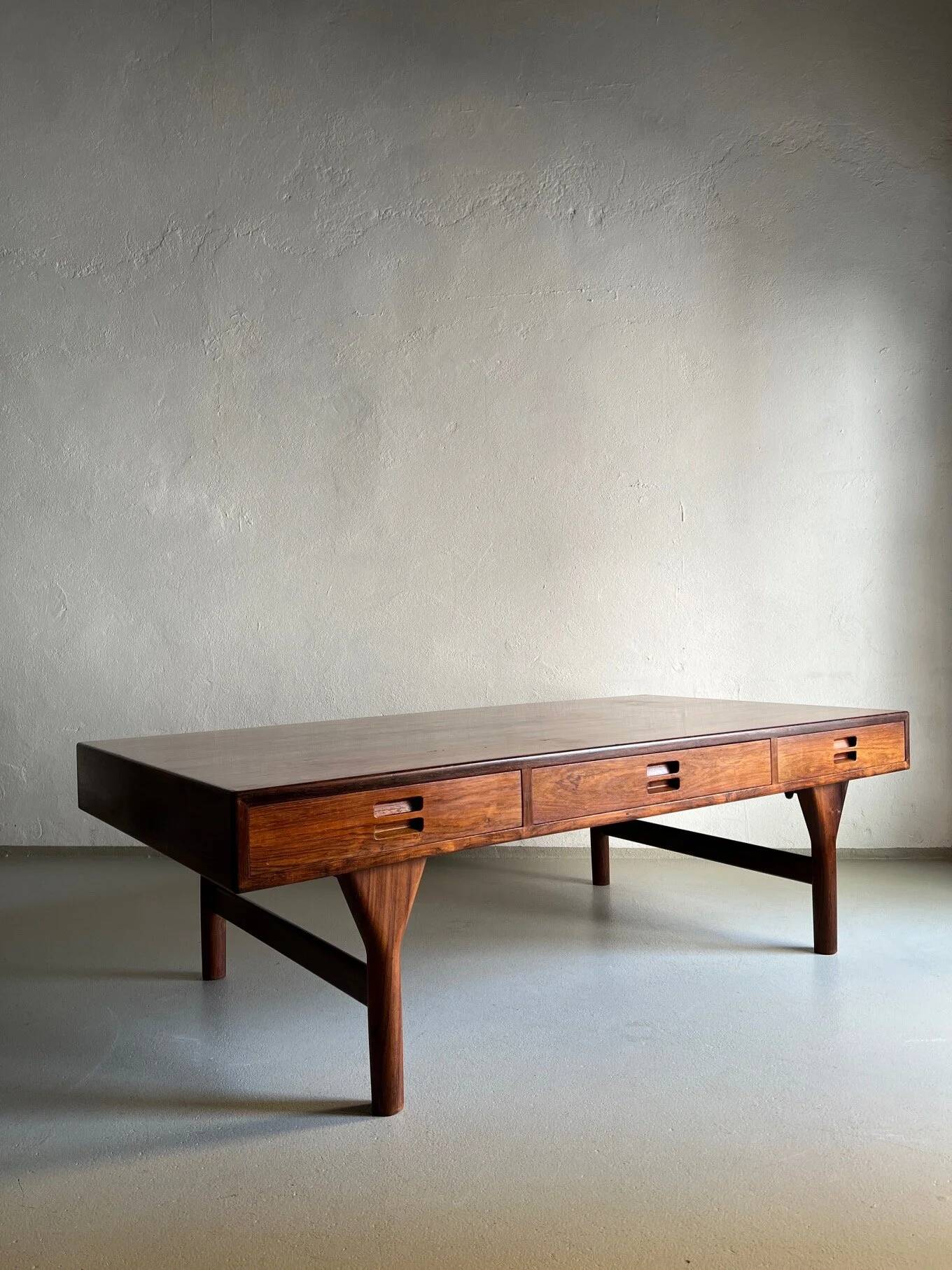 Rosewood coffee table by Nanna Ditzel for Søren Willadsen, Denmark, 1950s
