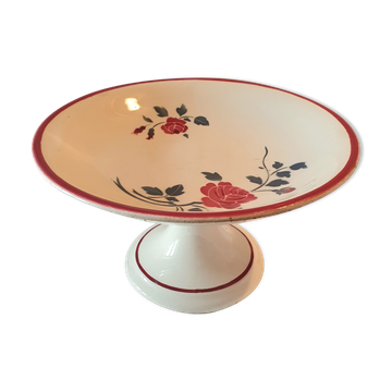 Cut on foot earthenware decoration roses