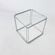 Max Sauze Steel and Glass Side Table, 1970s