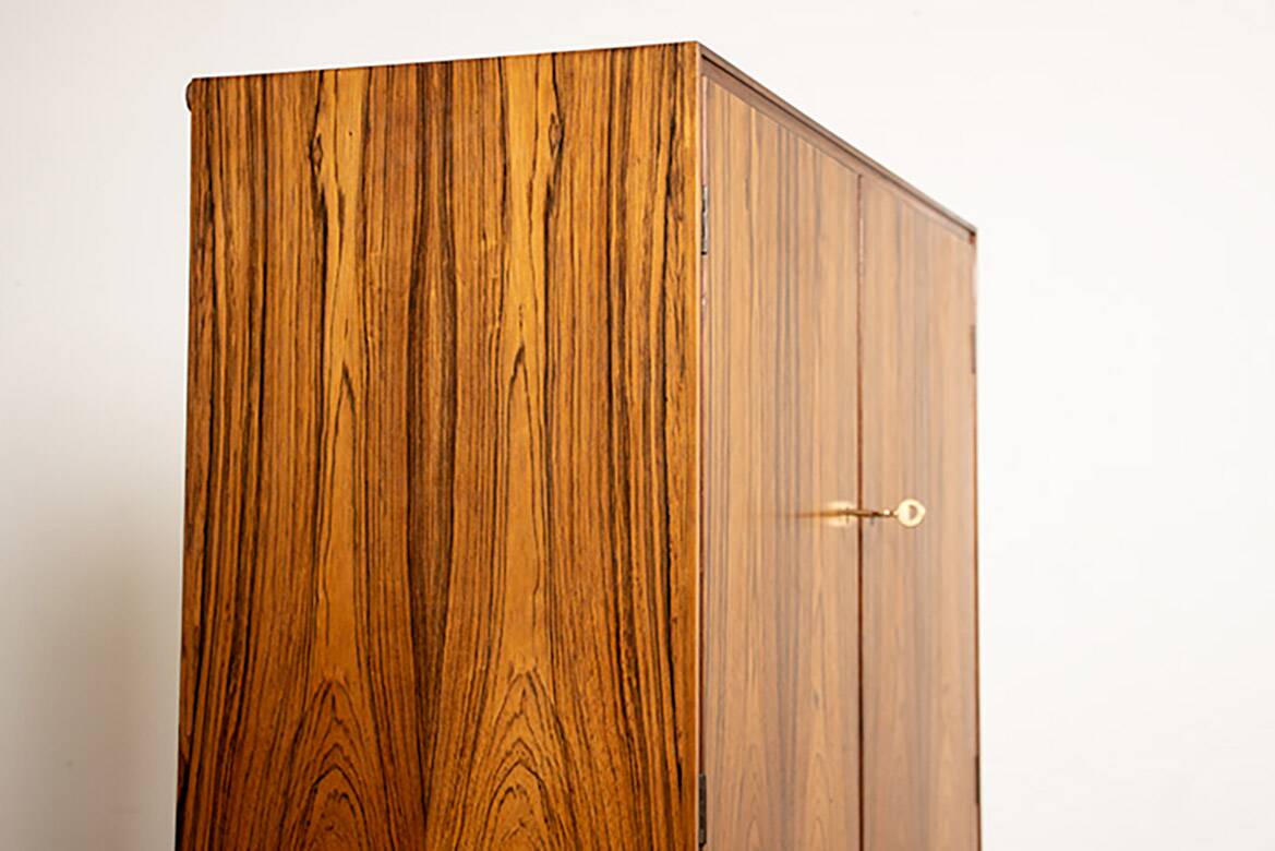 High cabinet, Bar, Danish in rosewood model 6201 by Hans Olsen 1960.
