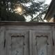 Double wardrobe with hand-painted floral design