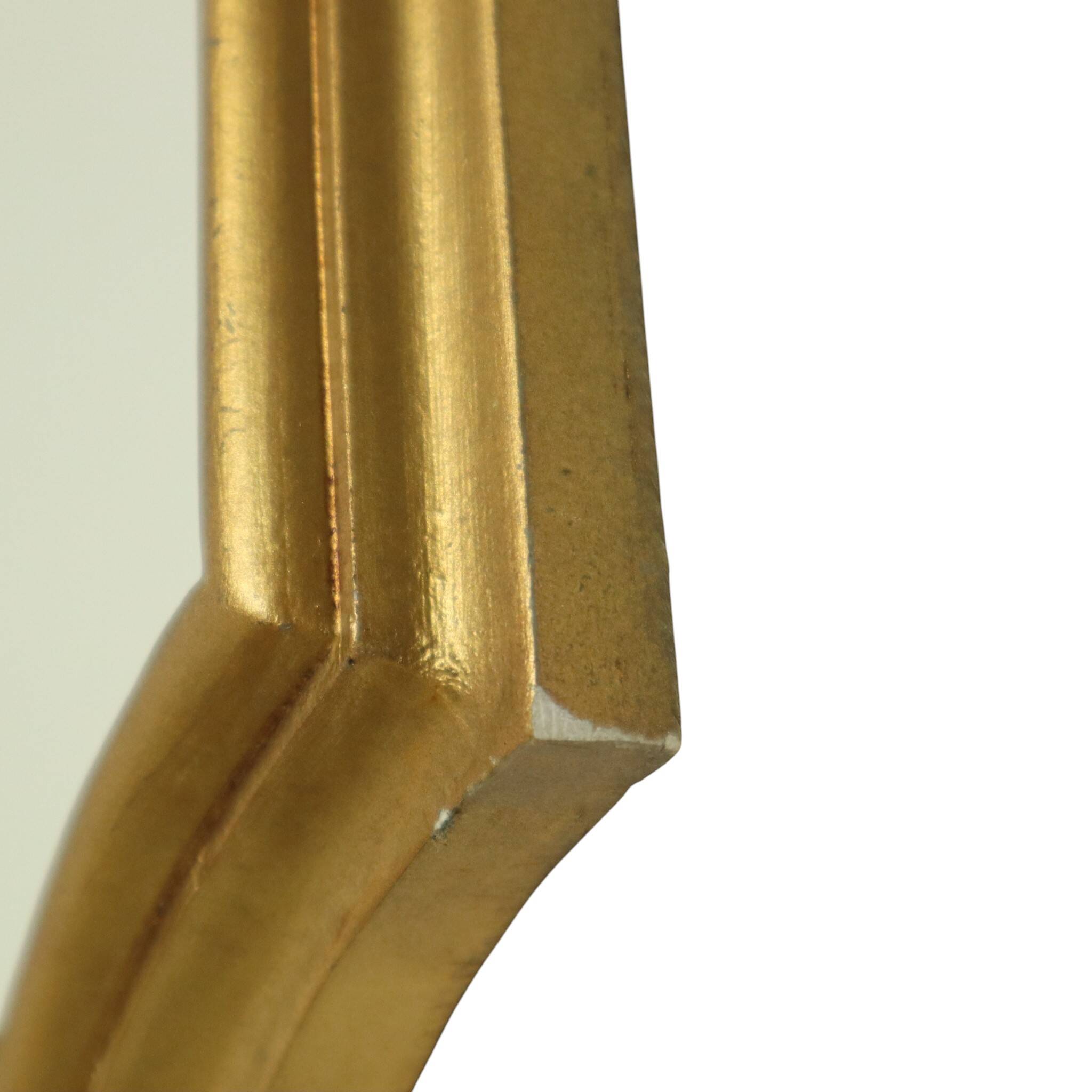 Vintage Gold Mirror Baroque Style Classic Crested Mirror 61cm