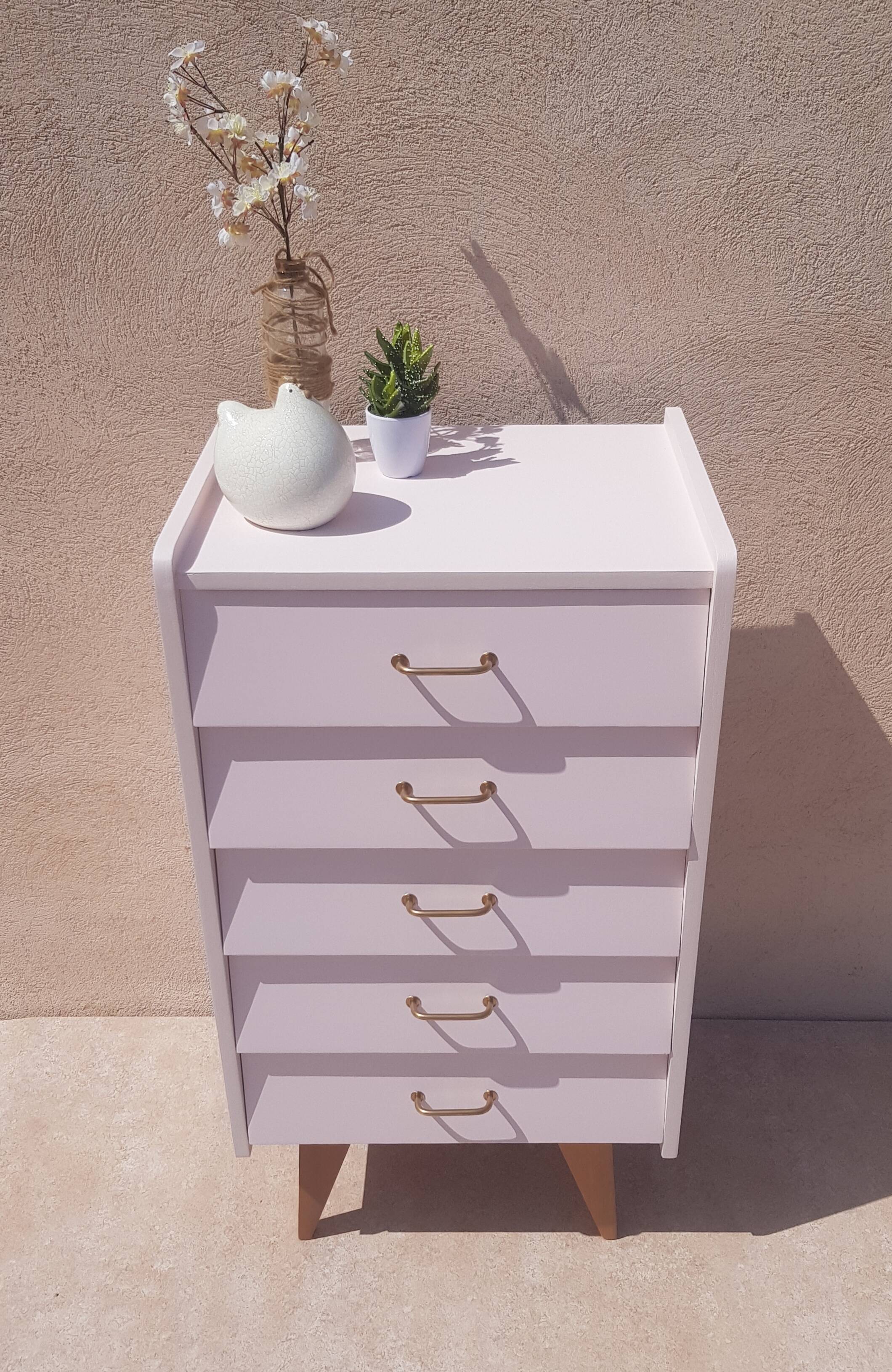 Chiffonnier vintage pieds compas