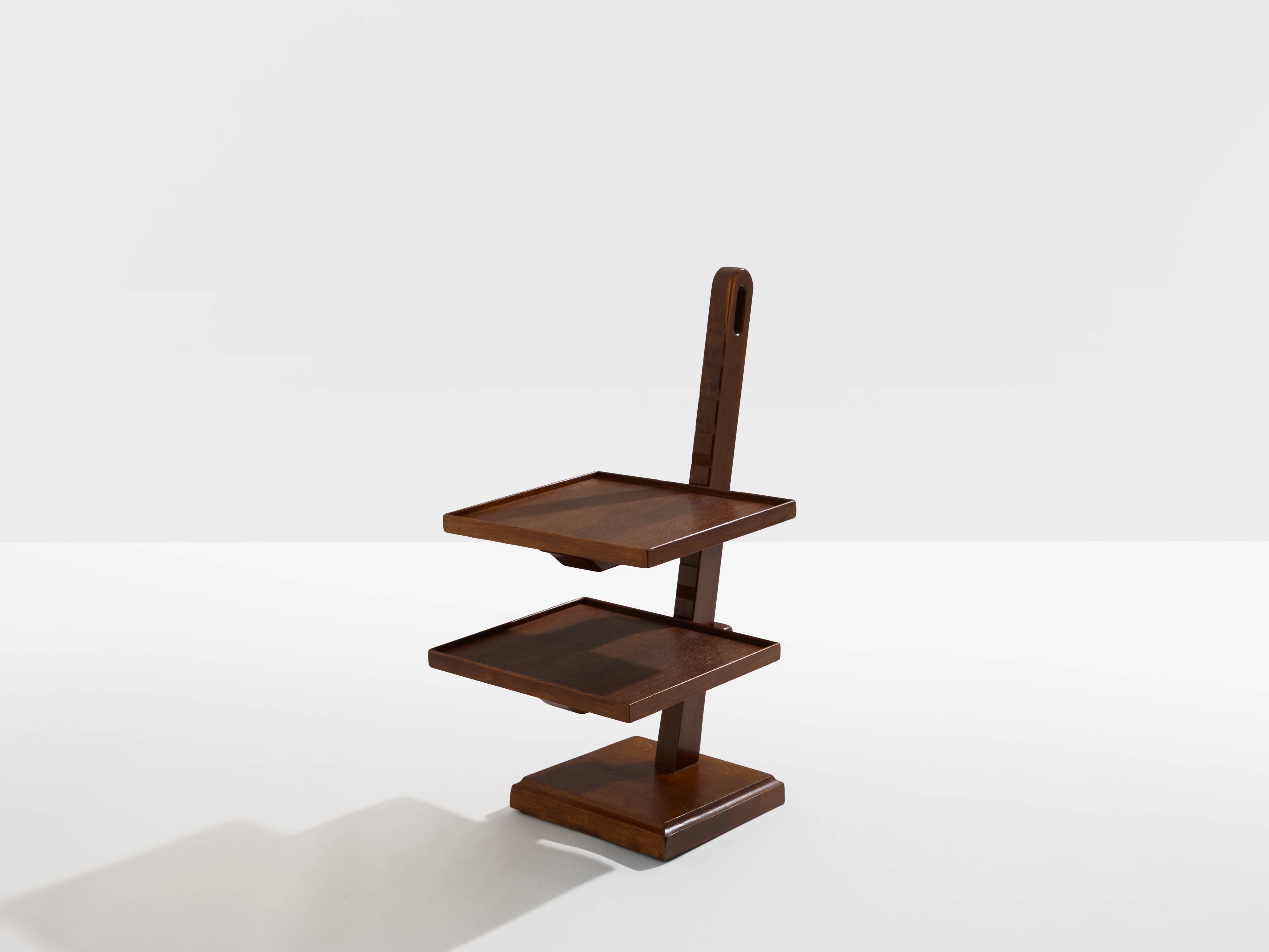 Art Deco side table, stained oak, 1940.