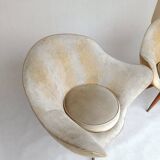 2  Egg Armchairs and sofa by Paged 50s