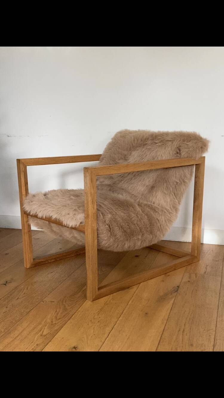 Fur armchair