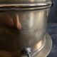 Antique lighting lantern, gilt brass marine compass binnacle "Askania", 1910, Germany