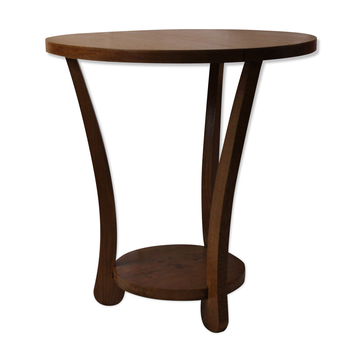 Solid oak tripod table