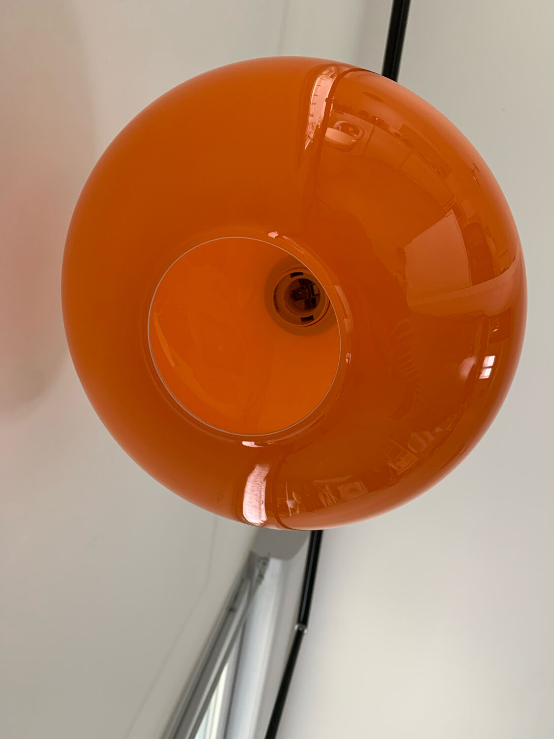 Vintage orange hanging lamp