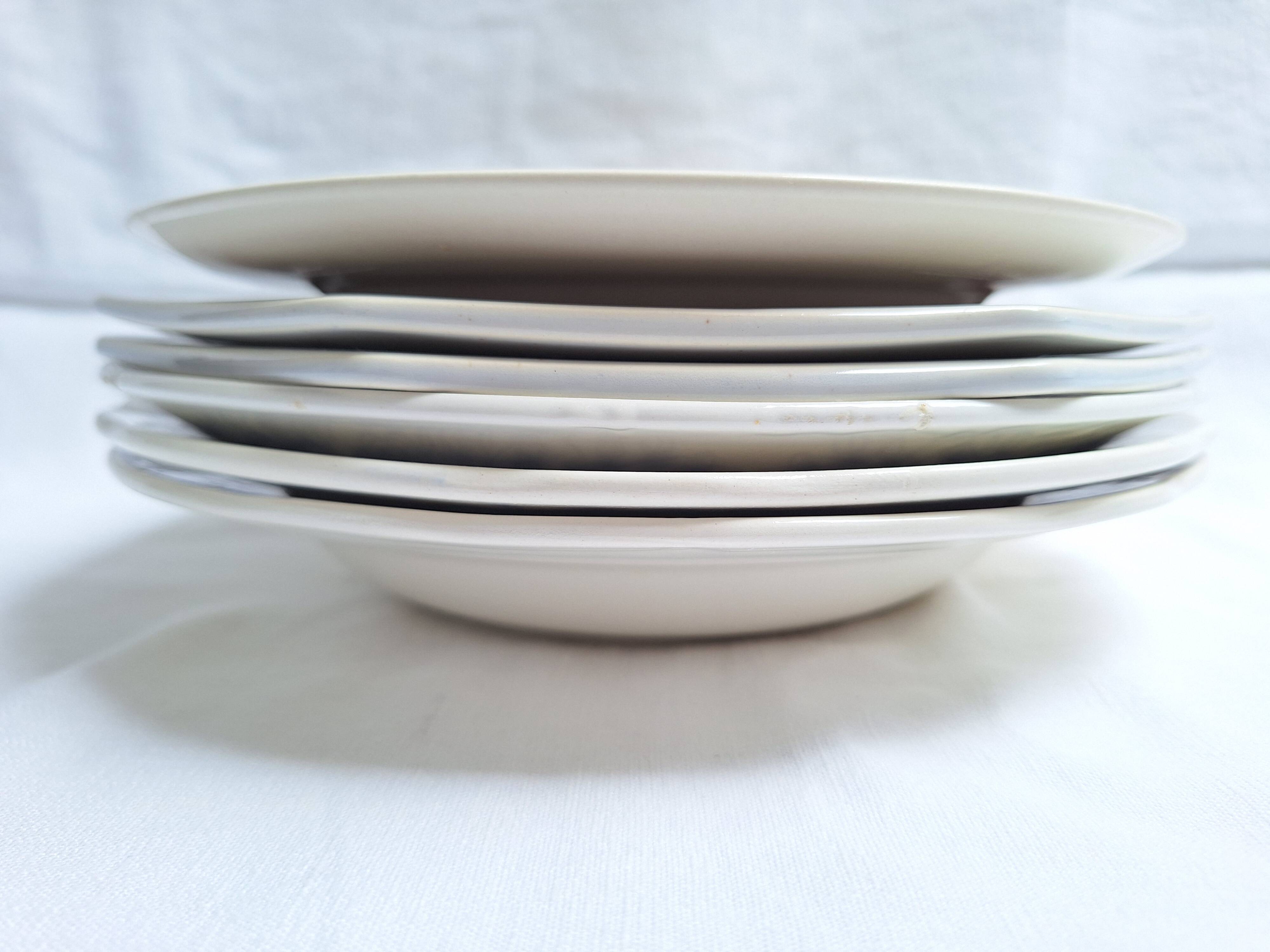 Vintage deep plates St Amand, Digoin, Sarreguemines