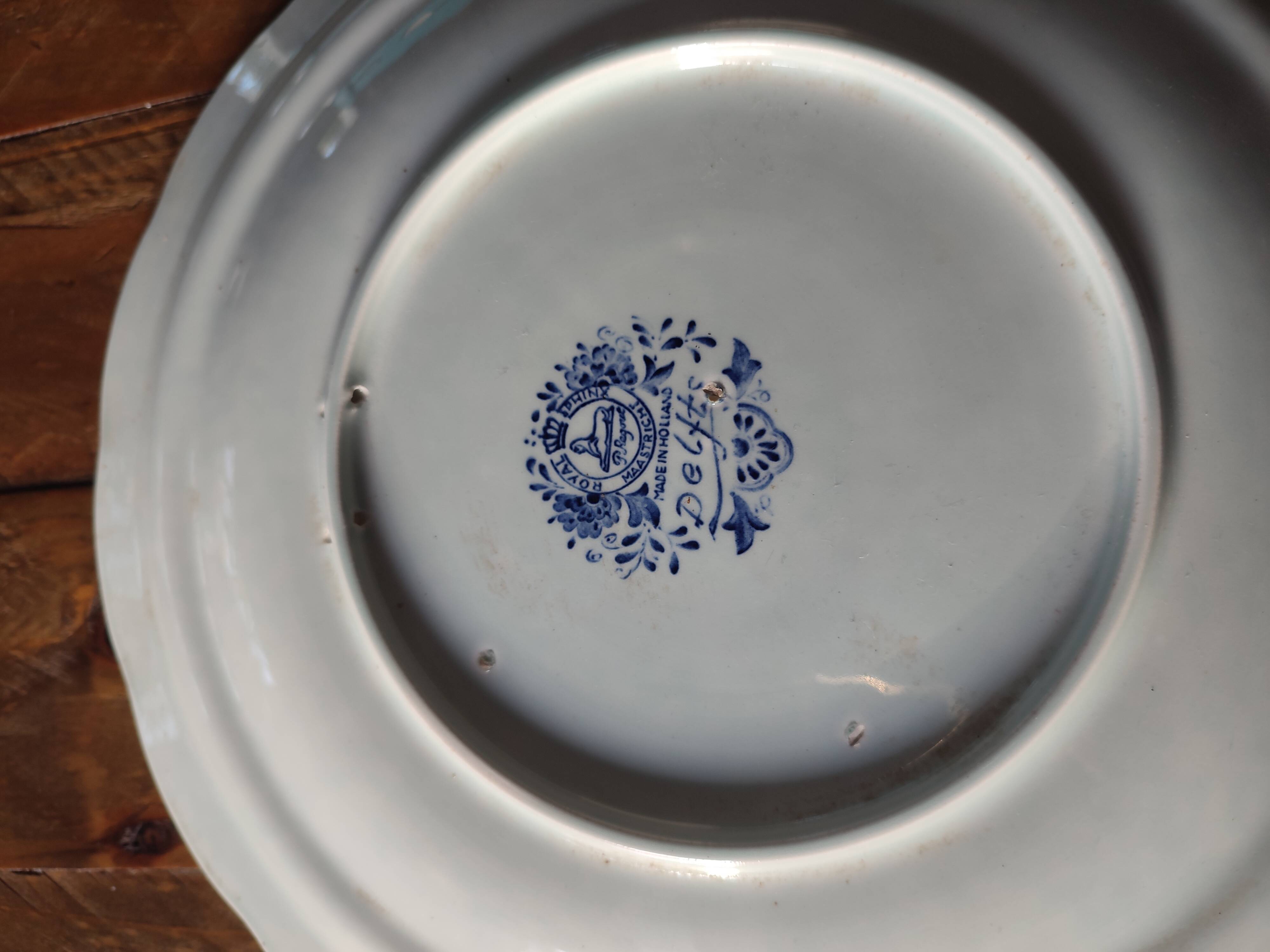 Assiette murale, faience de Delft