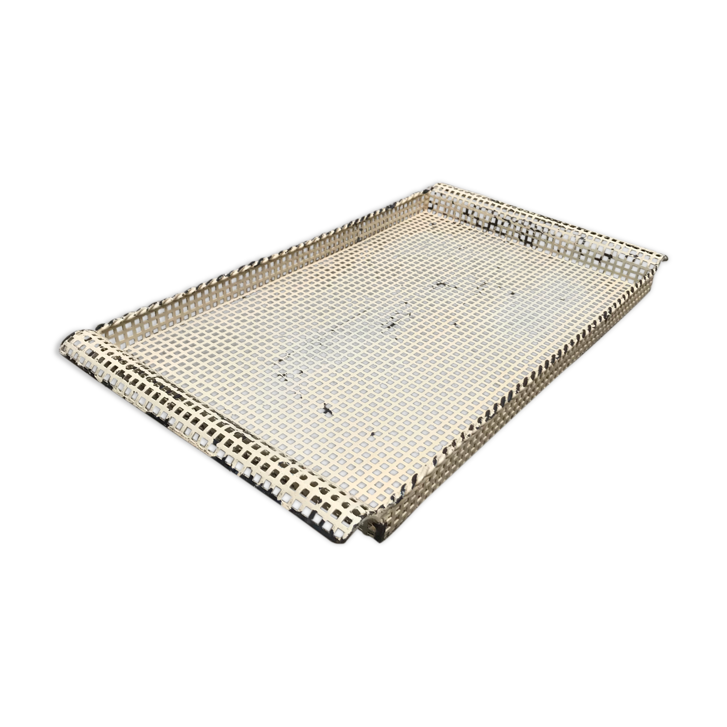 Mathieu Mategot perforated sheet metal tray
