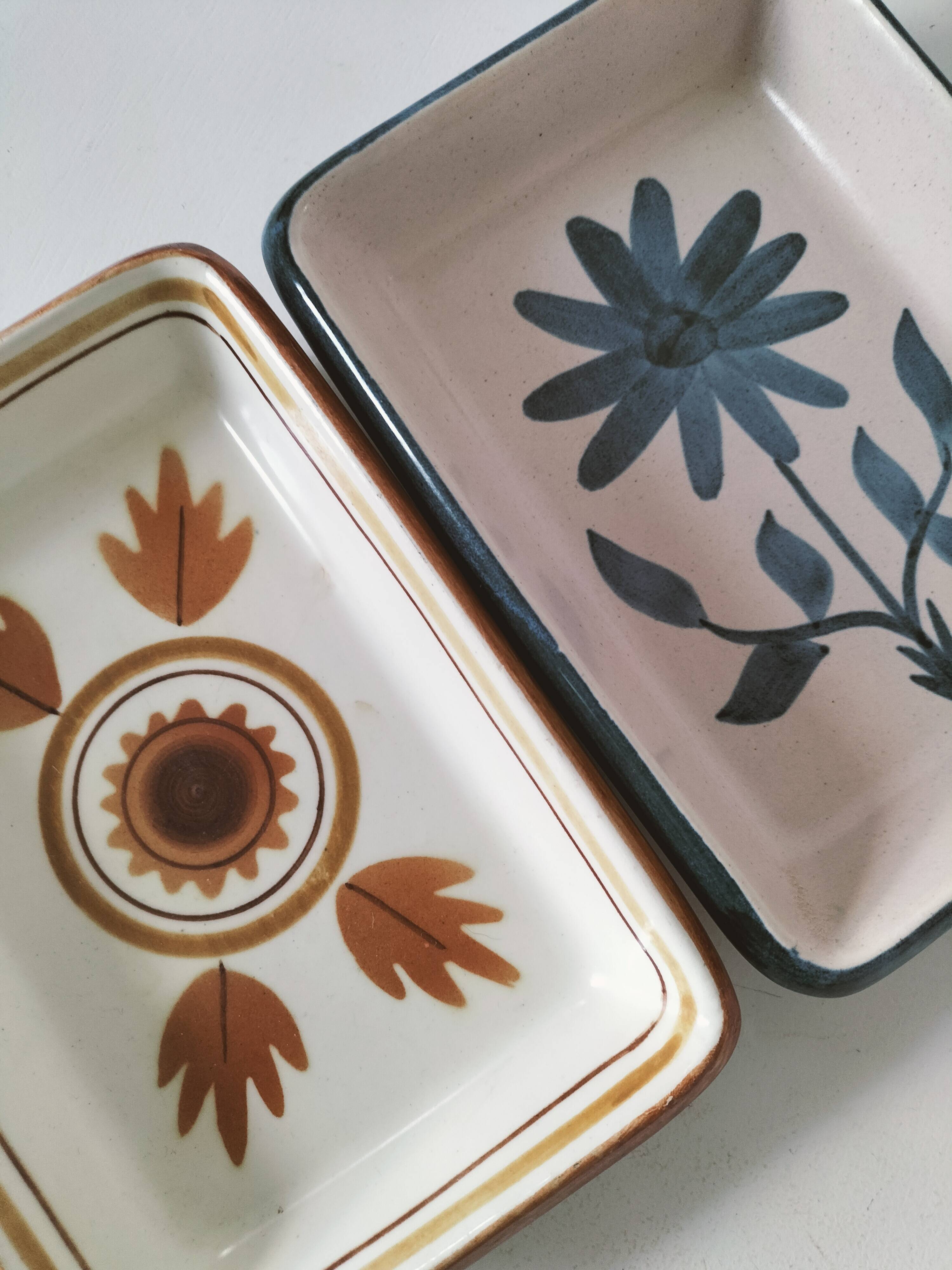 Pair of Longchamp bowls – glazed earthenware from the 60s/70s