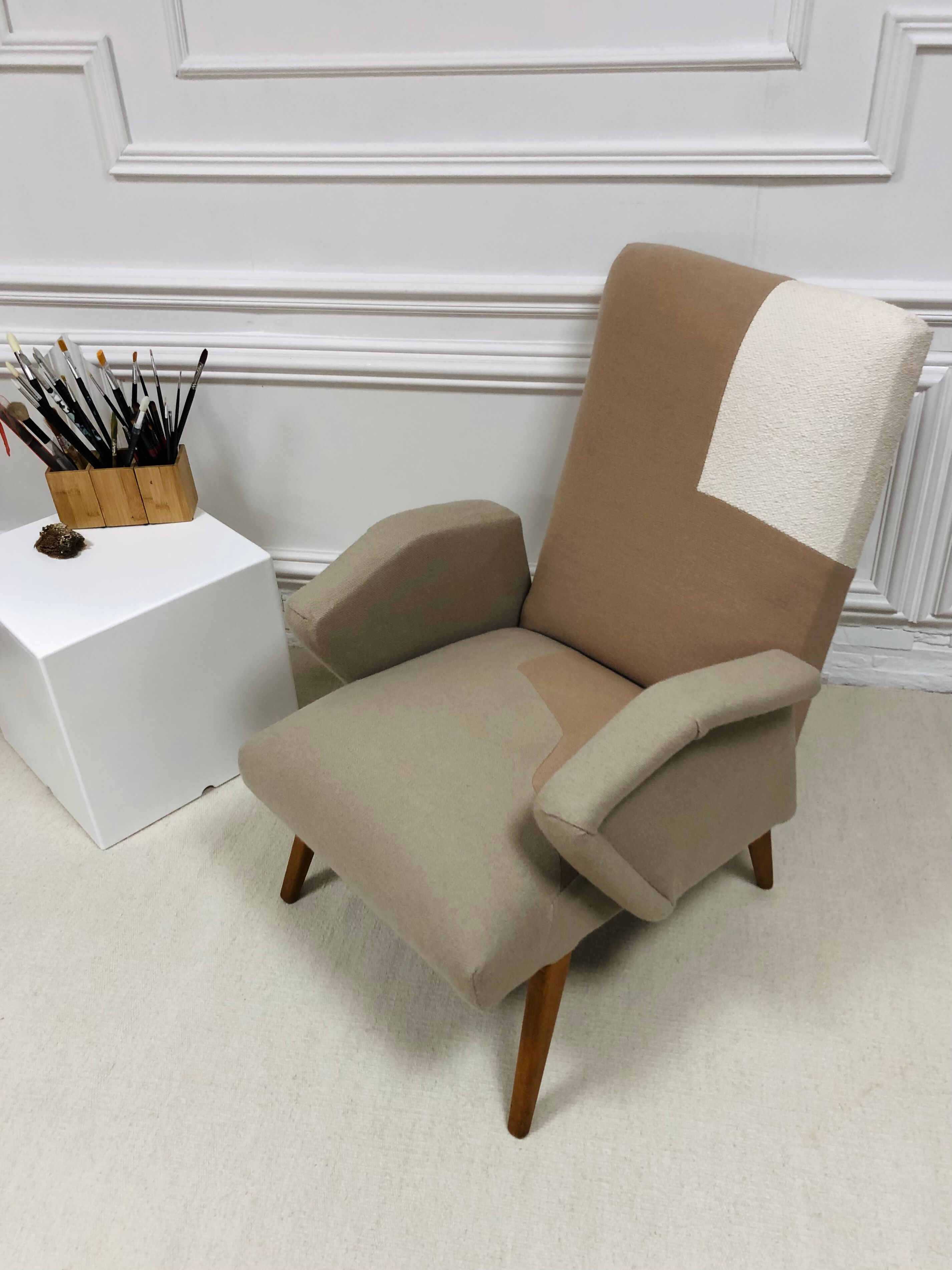 Restored Scandinavian vintage armchair