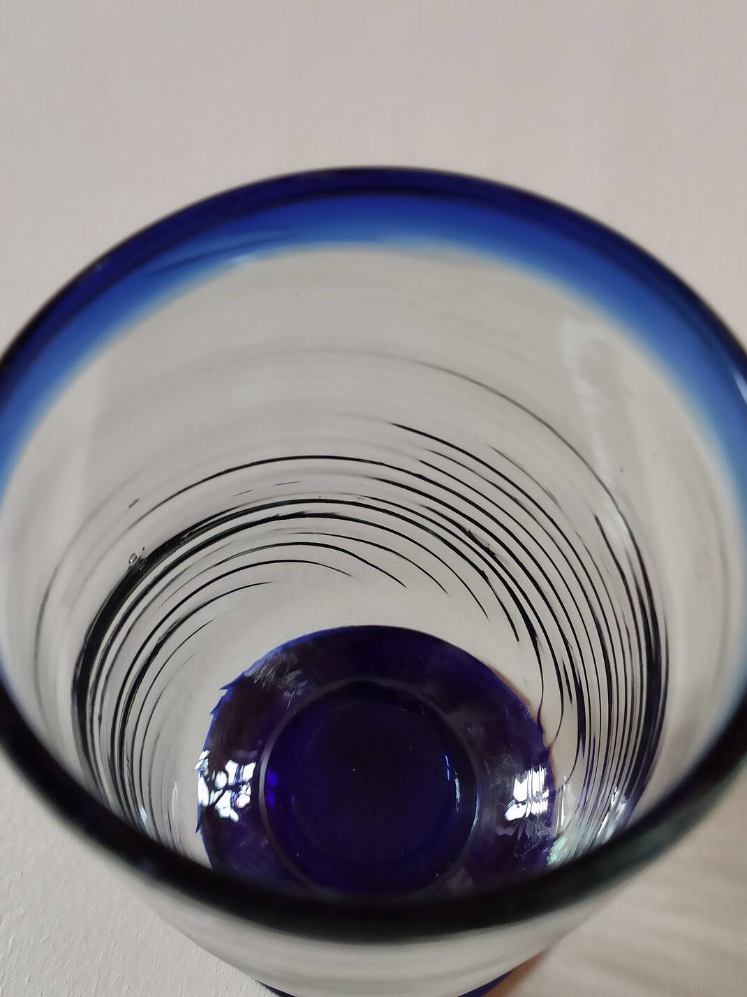 6 Mexican handicraft orangeade glasses