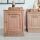 Paire de chevets Art Déco bois brut rénovés