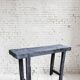 Etabli console bois brûlé shou sugi ban