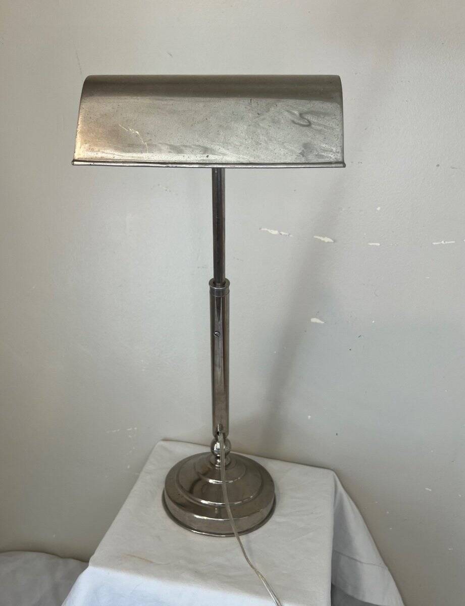 Art Deco chrome lamp