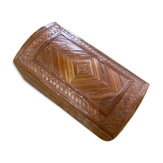 Braided wooden box