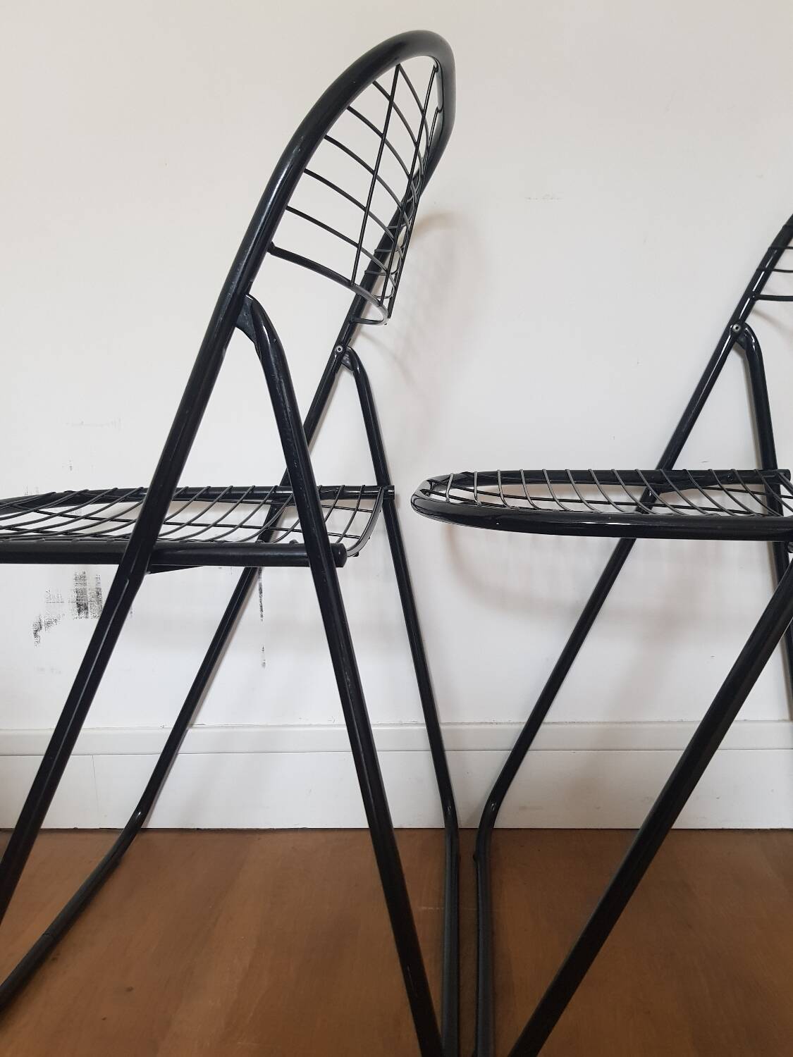 Set of 2 Alland folding chairs by Niels Gamelsgaard