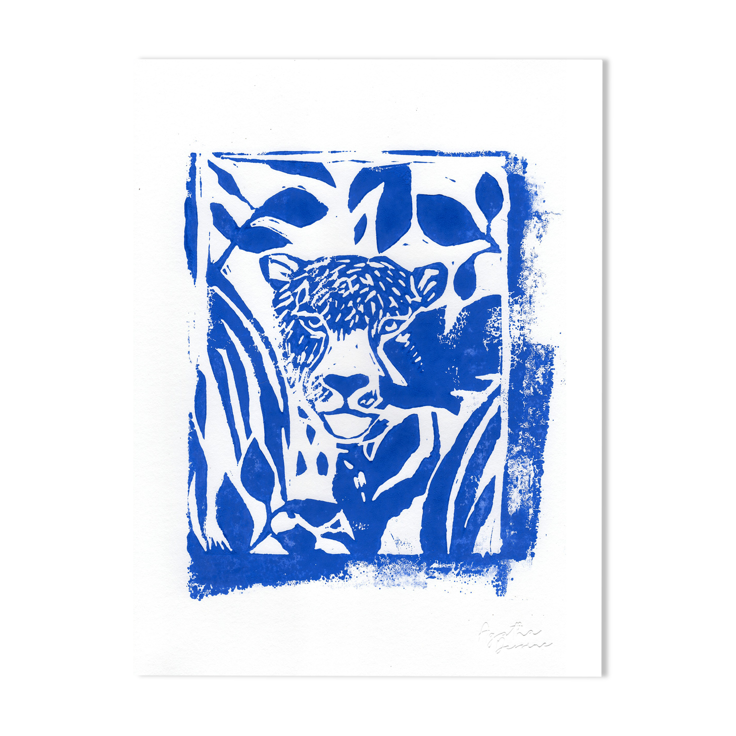 Linogravure "Eyes" - A4