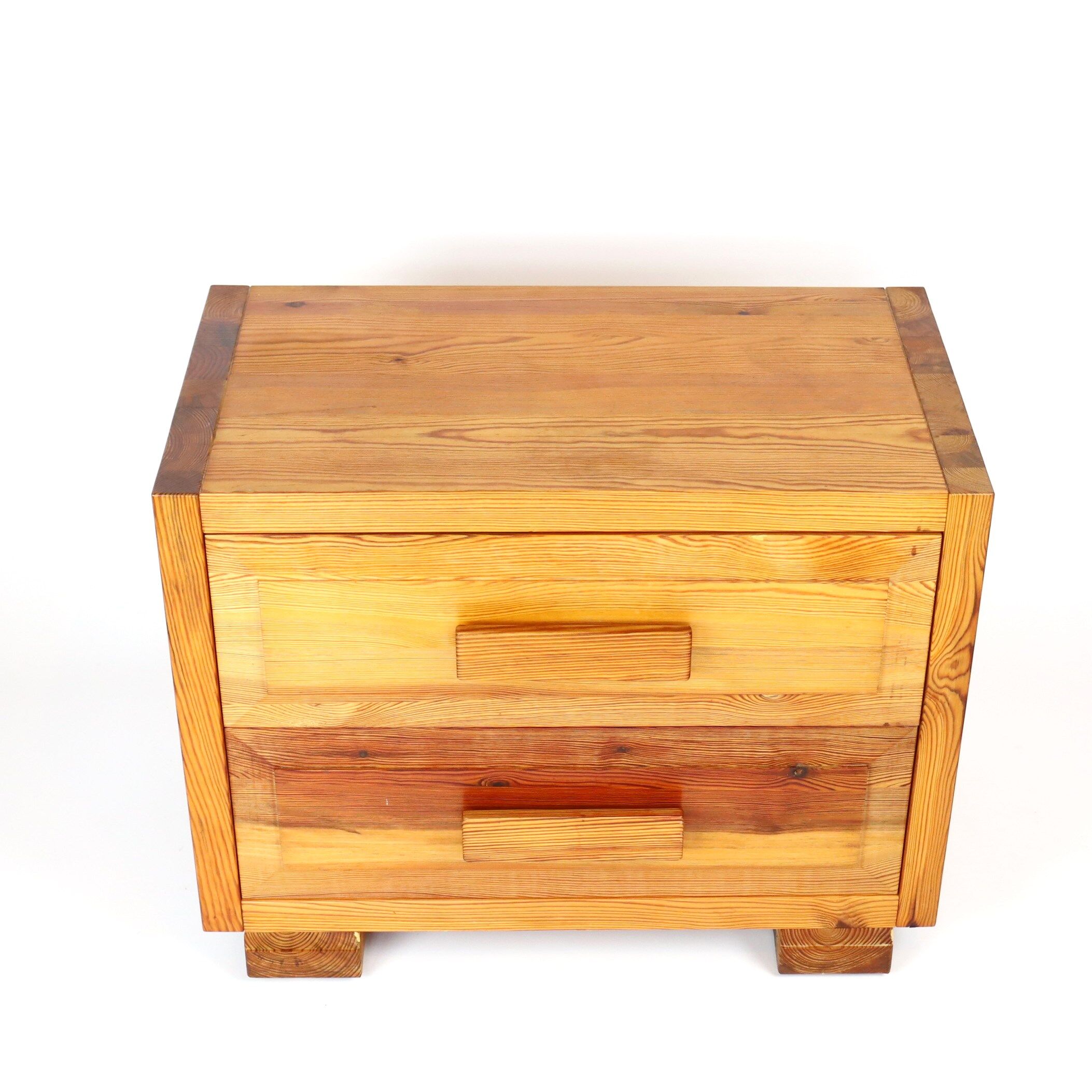 Raw pine chest of drawers