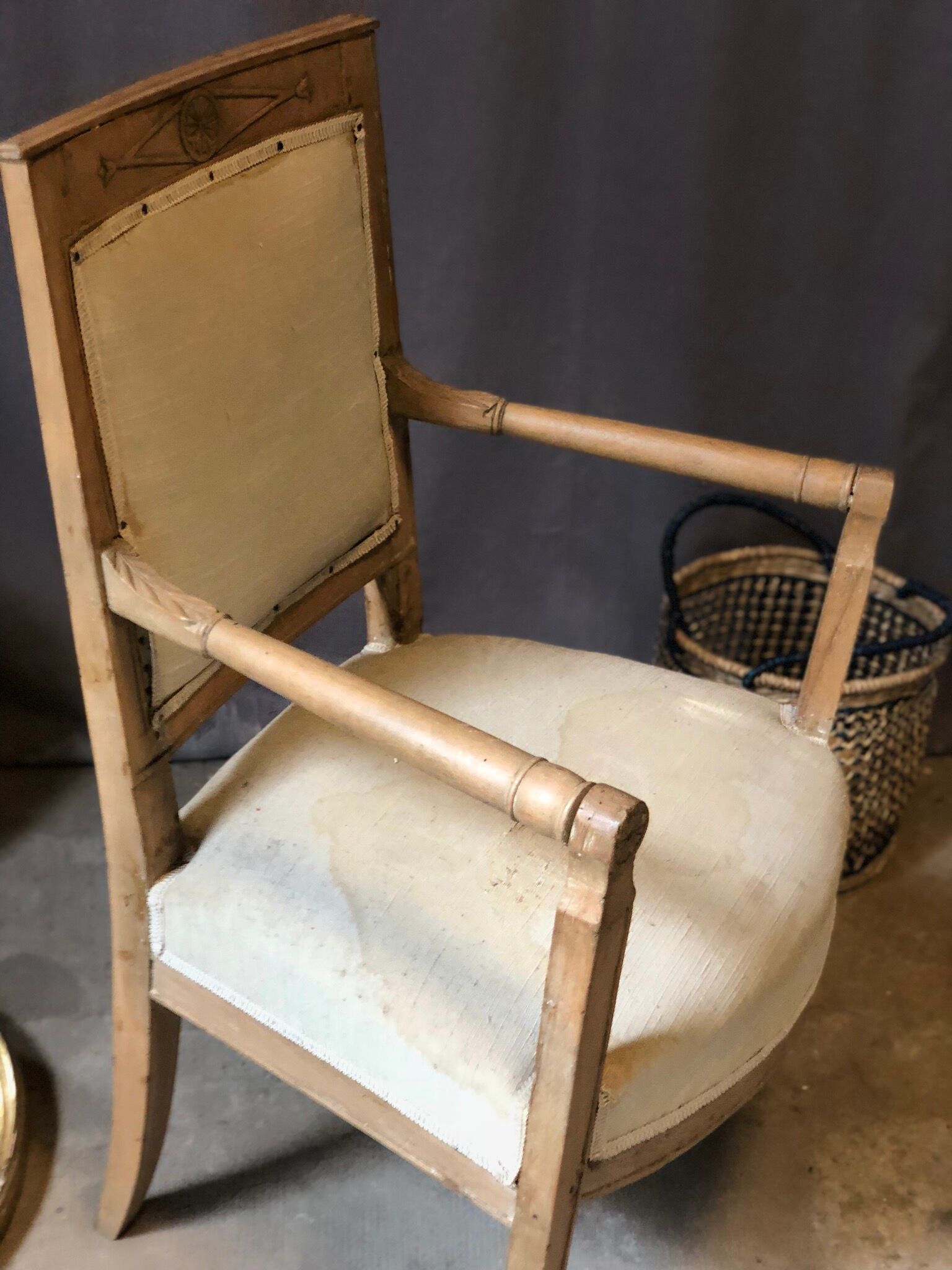 Rustic natural wood Chair